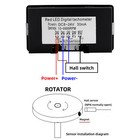 4 Digital Led Tachometer For Lathe   Conveyor Belt   Hall Sensor 8-24v