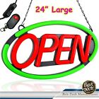 Large Led Open Sign 24  Neon Bright Light For Business Restaurant Bar Store Shop