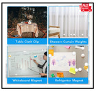 8 Pcs Shower Curtain Weights   silicone Wrapped Heavy Duty Shower Curtain Magnets   