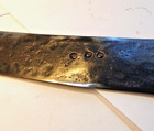 Vintage Antique  Hand Forged Machete Knife 25 5  With Hand Made Leather Sheath