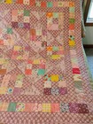 Handmade Quilted Orchid Baby Girl Quilt