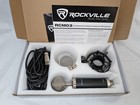Rockville Rcm03 Pro Studio Recording Condenser Microphone Mic metal Shock Mount