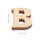 100 Pcs Wooden Alphabet Letters Alphabet Wall Decor Wooden Embellishments