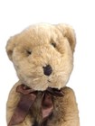 Vtg Russ Berrie Chadsworth Brown Bow Floppy Teddy Bear Stuffed Animal Plush Toy