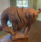 Chinese Tang Dynasty War Horse Terracotta Statue