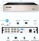 Zosi 5mp Lite Dvr 8ch 1080p Recorder For Security Motion Activated Camera System