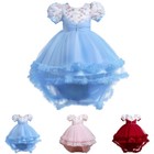 Kids Flower Girls Tulle Princess Dress Birthday Party Christmas Pageant Gown