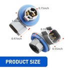 2 Pcs Car Reverse Bulb Holder  Car Wiring Harness Socket  Rear Tail Light Plug