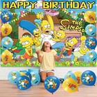 The Simpsons Party Supplies Set Balloons Cake Toppers Banner Birthday Decor