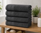 Bath Towels Pack Of 4  Extra Large 30 X 60 Inches  100  Cotton  Soft  Absorbent 