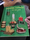 Creating Candles For Easy Living  A Craft Course Book 1970 Paperback Vintage 