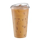 Clear Plastic Cups With Lids  24 Oz - 100 Count - Disposable Iced Coffee Drin   