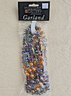 Midwest Iridescent Purple Xmas Garland Vtg 9 Ft New Old Stock Mantel Tablescape