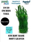 Green Thin Leaf Aquarium Plastic Plant 19 - 20   50-52cm  Fish Tank Pond Decor