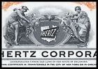 The Hertz Corporation - Specimen Stock Certificate For Training Bank Employees