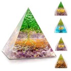Tree Stem Crystal Orgone Pyramid Reiki Healing Chakra Meditation Orgonite Energy