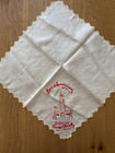 1901 Pan American Exposition  Buffalo Ny Embroidered Silk Souvenir Handkerchief