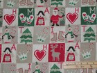 Craft Paper Christmas Blocks Reindeer Windham Fabric  1 2 Yard   41495