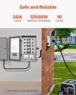 Vevor Manual Transfer Switch 50a Generator Transfer Switch Kit Nema 3r 12500w