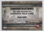 2017 Topps The Walking Dead Evolution Relics Black 22 50 Walker  r-w4 02ti