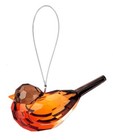 Ganz Crystal Expressions Robin Bird Ornament Acrylic 3 3 4  X 1 3 4 