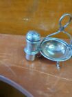 Vintage Rare Sterling Salt Cellar W pepper Shakers