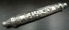 Beautiful Antique European Sterling Silver Sewing Needle Holder   Case