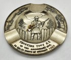 Vintage Frontier Town New York Souvenir Ashtray - In The Adirondacks - 1960s