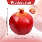 6pcs Artificial Pomegranate Fruit Decoration Fake Pomegranates Vivid Faux Fru   