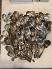 Vintage Mixed Lot 35 Silverplate Large Casserole Serving Spoons No Mono Useable