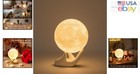 Valentine s Gift 3 5 Inch Moon Lamp  Energy Efficient Dimmable Night Light