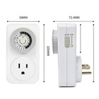Indoor 24-hour Plug-in Mechanical Outlet Timer Plug Indoor Grounded 2 Or 3 Prong