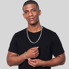 Invicta Jewelry Men s Byzantine Chain Bracelet And Necklace Set