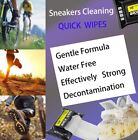  2 Packs 60 Pcs  Shoe Sneaker Wipes Cleaner Quick Disposable Travel Portable