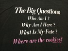 Vtg Mens L Single Stitch Black T Shirt Funny Baking Comedy Shirt
