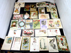 31  Vintage Antique   Victorian Christmas Greeting Post Cards Lot