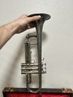 Vintage Conn 6b Silverplated Trumpet W  Leather Alligator Print Case