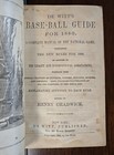 1880 De Witt s Hand Books Baseball Guide  Spalding s Reach Beadle s D m Lajoie s