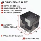 Sysracks 32u Server Rack Cabinet 32  Deep 19  Network Enclosure