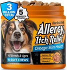Dog Allergy Itch Relief   Immune Chews For Dogs With Omega 3 Itchy Skin