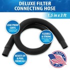 Jed Pool Tools Premium Pump   Filter Hose  1-1 2 In  X 3 Ft  Black  Made In Usa
