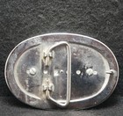 Wg13107 Vintage 1970s    black Stone    Abstract Art Fashion Unisex Belt Buckle