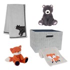 Lambs   Ivy Blue 5-piece Baby Gift Basket For Baby Shower newborn Welcome Home