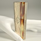 Antique Original Vintage Signed Designer 800 Silver Repousse Tortoiseshell Comb