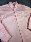Polo Ralph Lauren Mens Shirt 15 5 32 33 Pink Classic Fit Long Sleeve Button Down