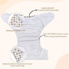 Baby Cloth Diaper One Size Cloth Diaper Covers 6 Pack With 6 Inserts   1 Wet    