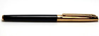 Caran D ache Madison Bicolor Black   Gold Fountain Pen Med 18c Nib 4690 482m 1