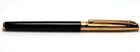 Caran D ache Madison Bicolor Black   Gold Fountain Pen Med 18c Nib 4690 482m 2