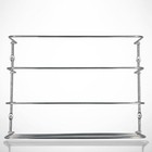 4 Pack Kitchen Wrap Organizer Rack For Cabinet Door Or Wall Chrome Finished
