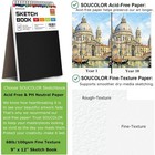 9  X 12  Sketch Book  100 Sheets Top Spiral Bound Sketchbook With Acid-free